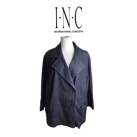 INC International Concepts Jackets & Blazers - INC International Concepts Denim Jacket. Sz 2X